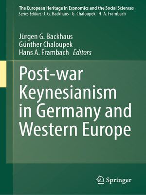 cover image of Post-war Keynesianism in Germany and Western Europe